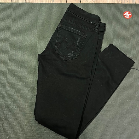 MOTHER denim The Looker Ankle Fray Guilty As Sin jeans 24 - Picture 3 of 8